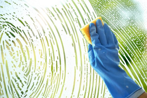 Local cleaning team working in a Bermondsey apartment or office