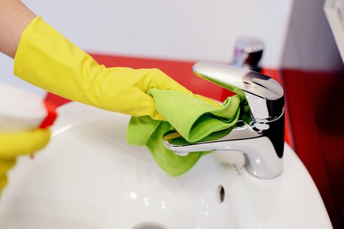 Professional end of tenancy cleaning in a Bermondsey apartment kitchen