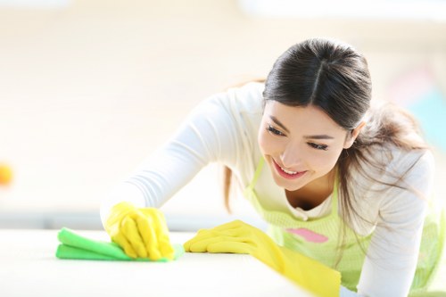 Local carpet cleaning service treating hallway and stair carpets in Bermondsey