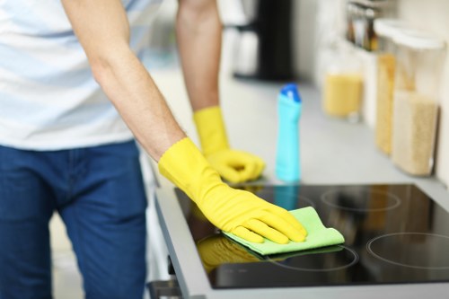 After builders cleaning for a commercial property in Bermondsey