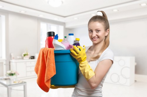 House clearance preparation in a Bermondsey apartment block with shared access